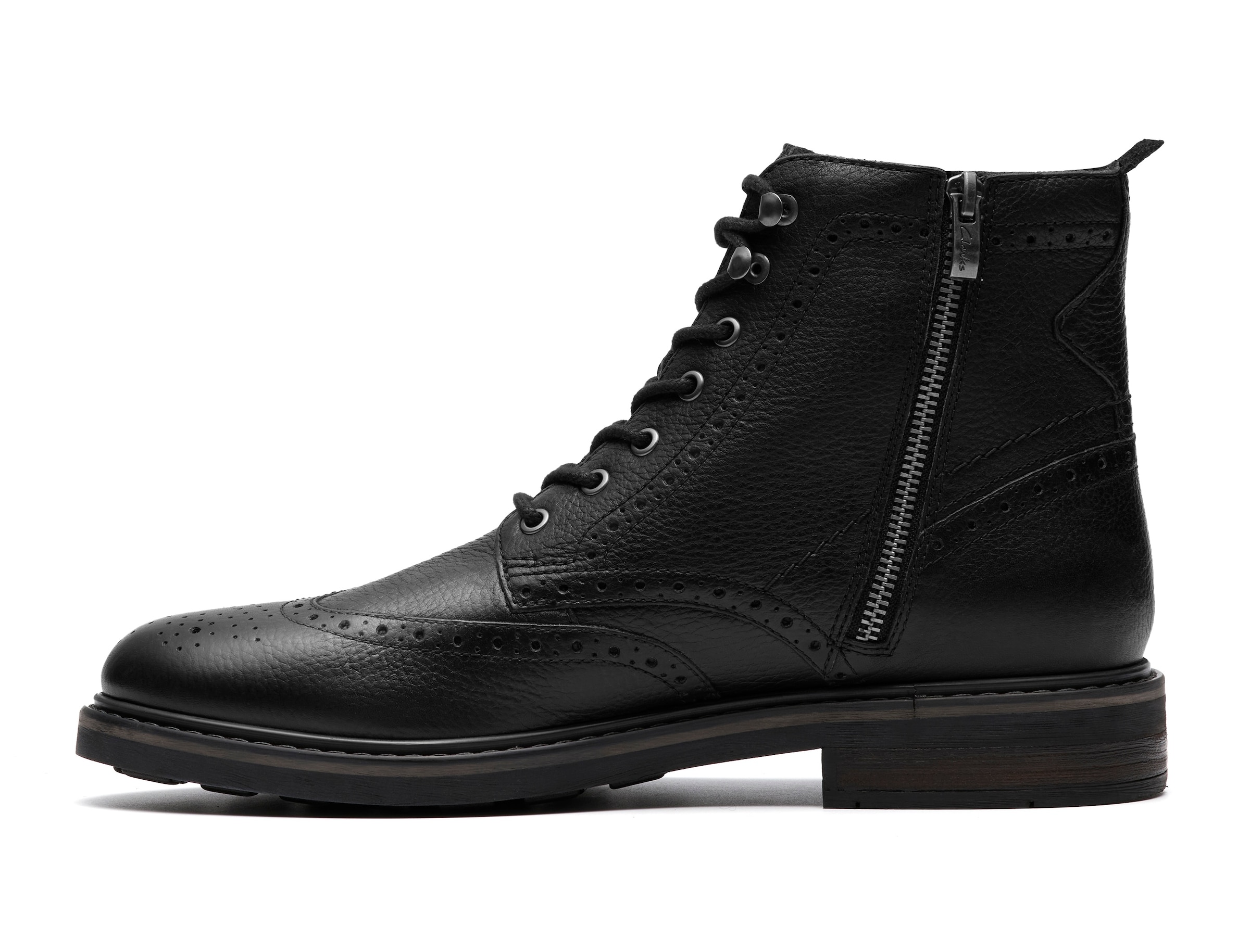 Stivale stringato di CLARKS in nero