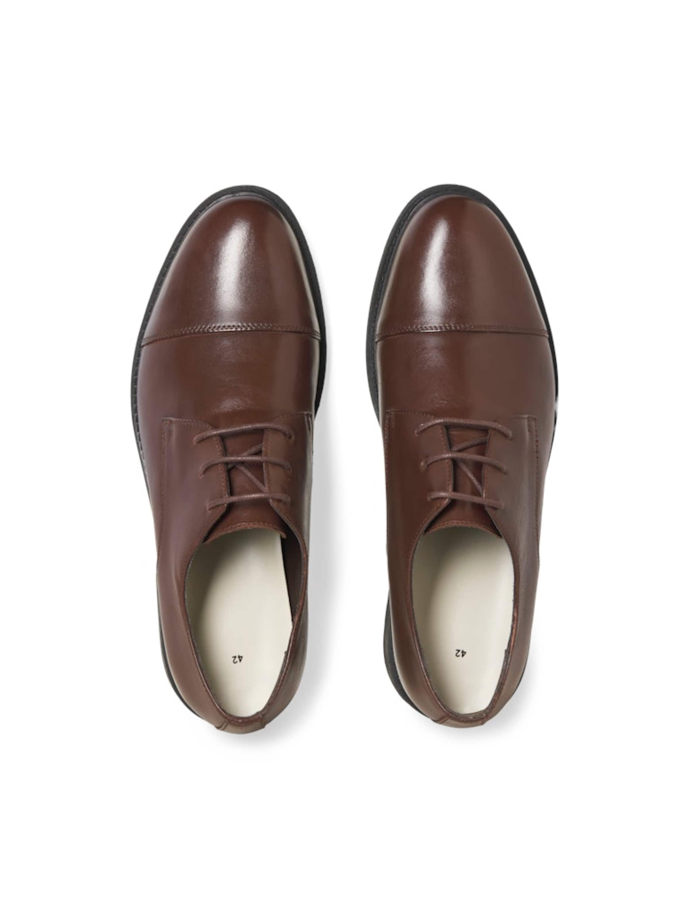 JACK & JONES Обувь на шнуровке 'JFWOSLO' в Коричневый