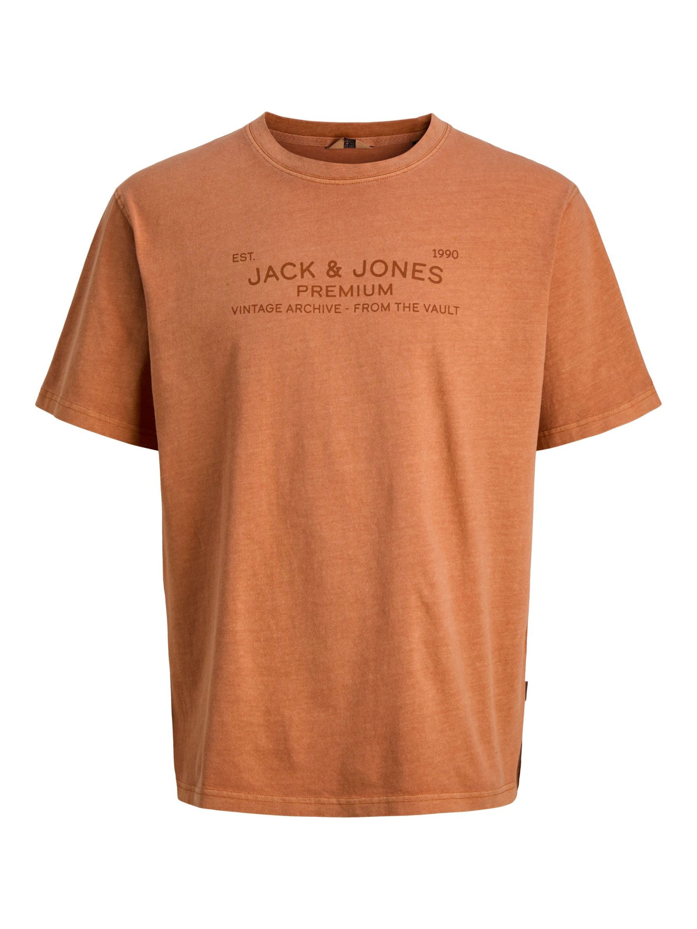 JACK & JONES - Camiseta en marrón: frente