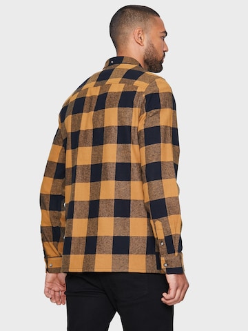 Threadbare Regular fit Button Up Shirt 'Logan' in Brown