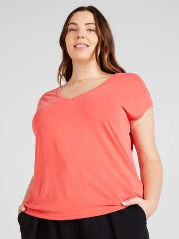 T-shirt 'FILLI' Vero Moda Curve en rouge : devant