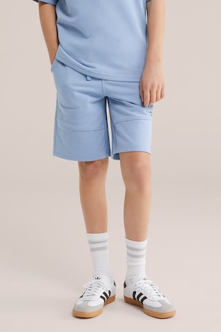 WE Fashion Regular Housut värissä sininen: etupuoli