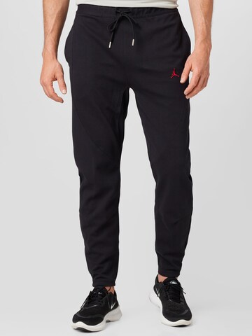 Slimfit Pantaloni sport de la Jordan pe negru: față