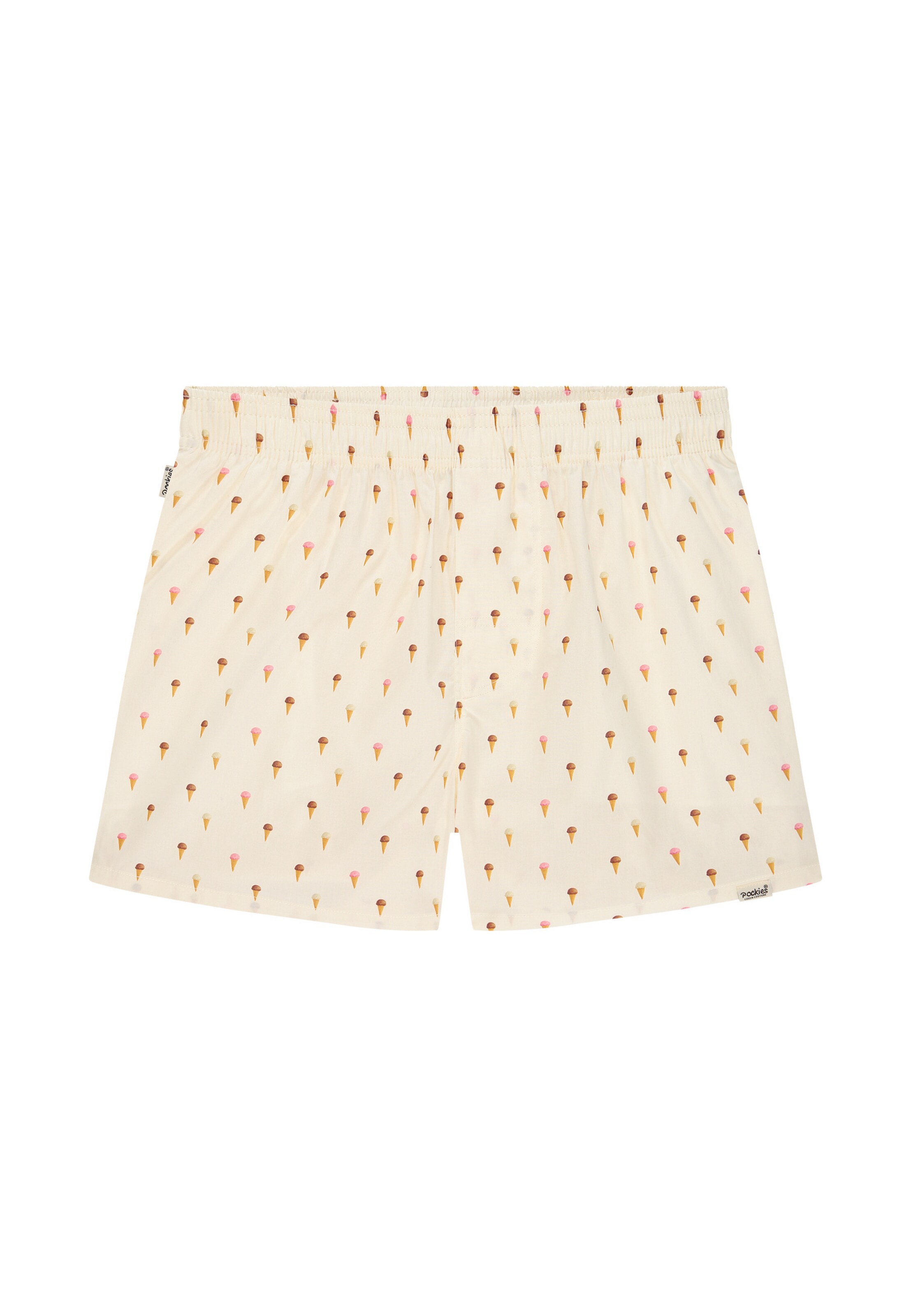Pockies Boxershorts 'Cherries 'n' Icecream' in Beige