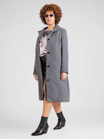 Ulla Popken Between-Seasons Coat in Grey