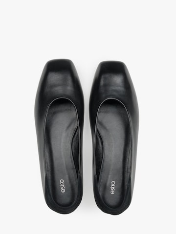 Estro Ballet Flats '661-11' in Black