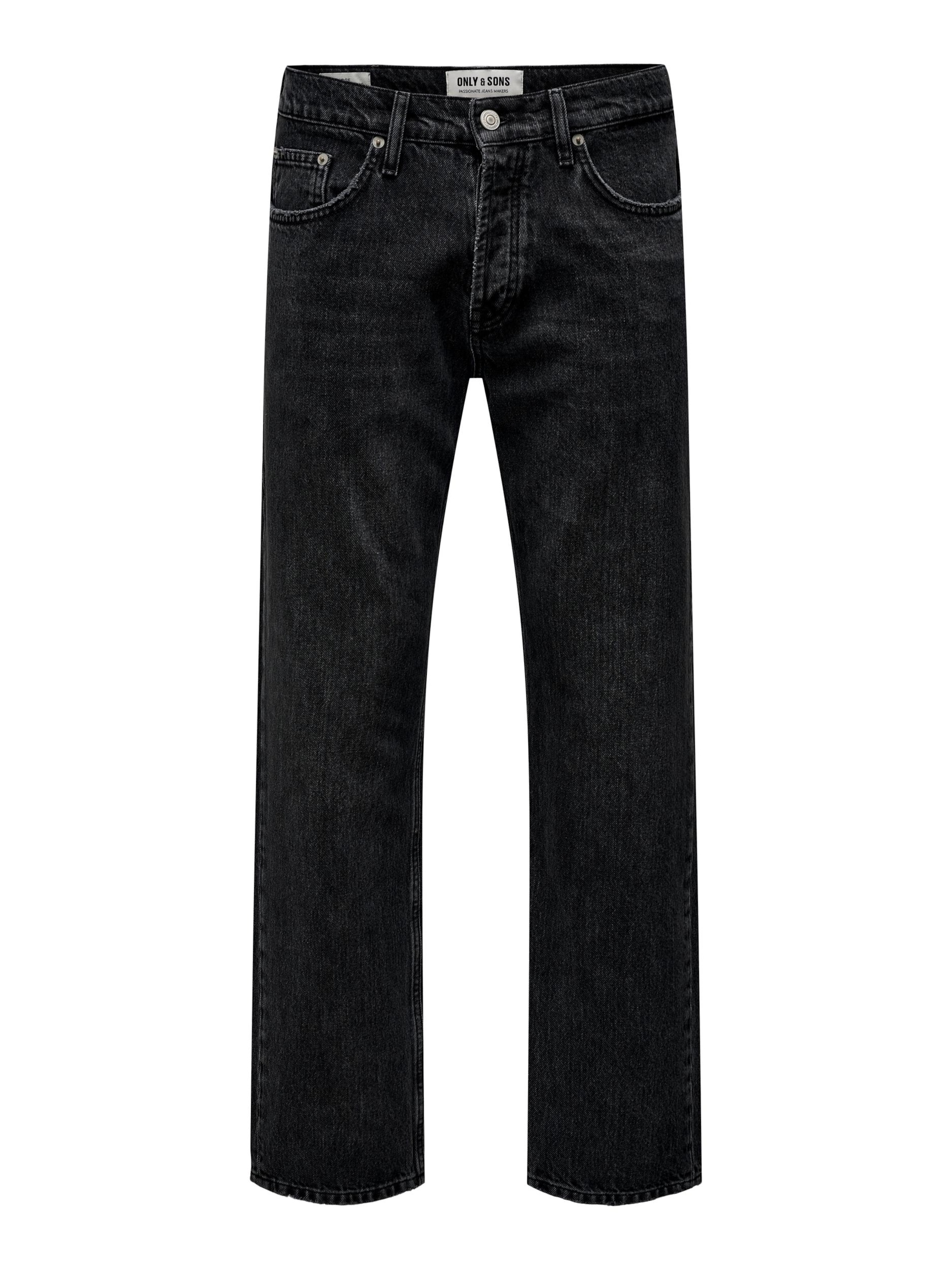 Only & Sons Regular Jeans 'ONSEdge' in Black: front
