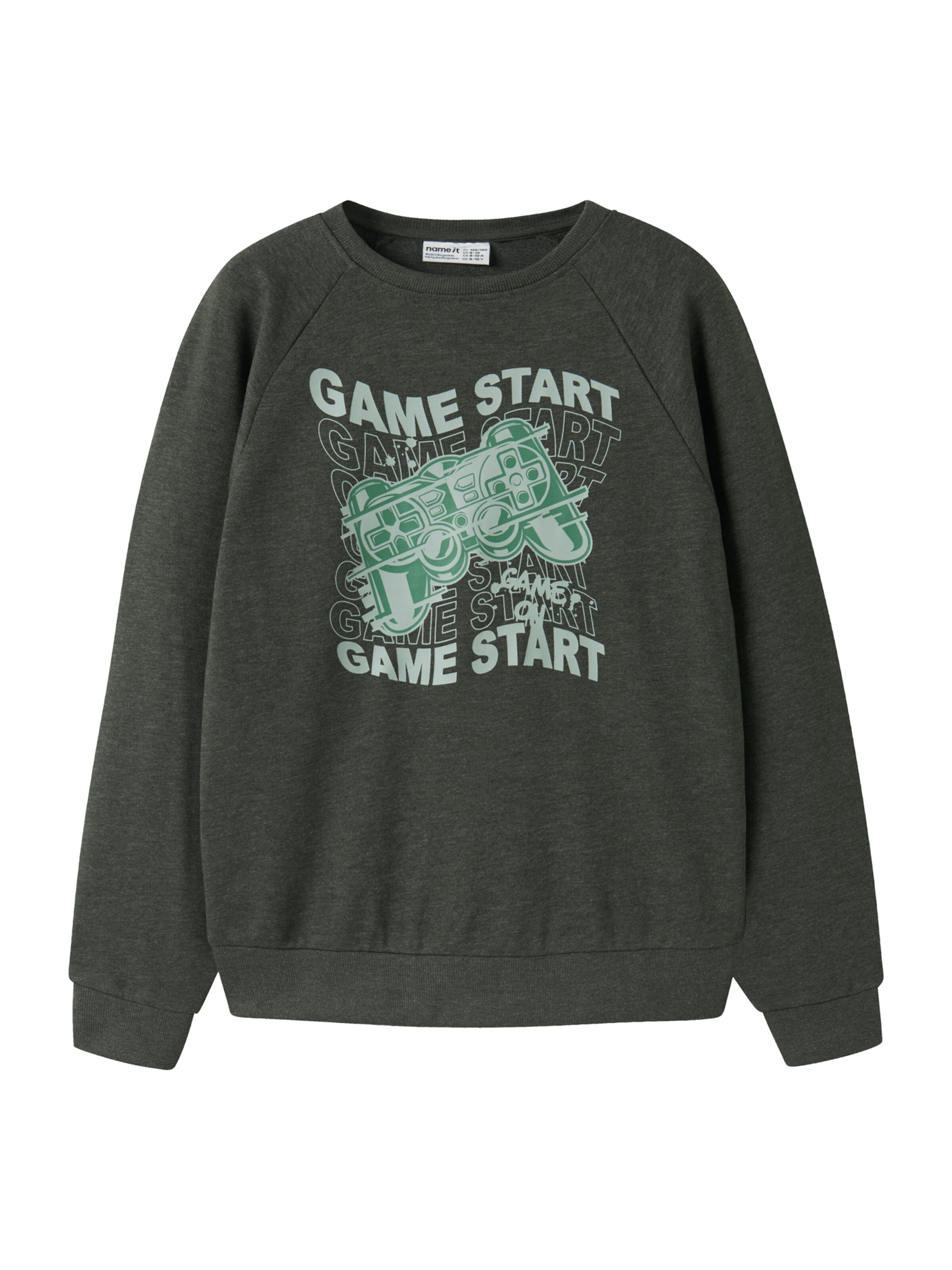 NAME IT Sweatshirt 'NKMVION' in Grey: front