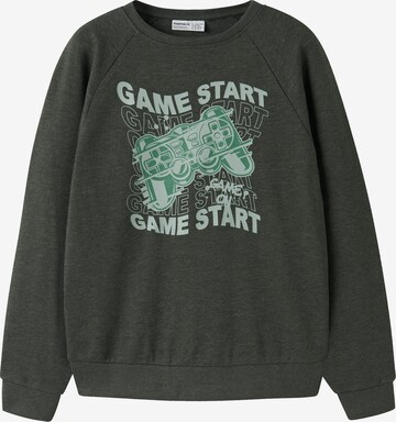 NAME IT Sweatshirt 'NKMVION' in Grey: front
