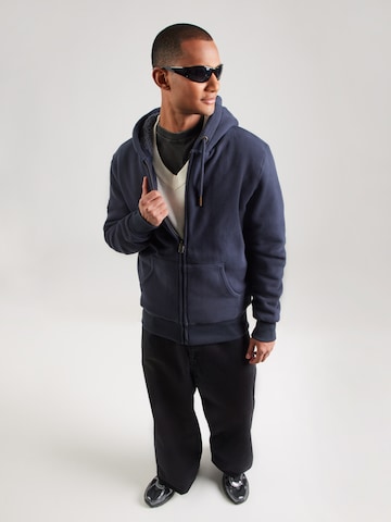 Giacca di felpa 'BORG' di Superdry in blu
