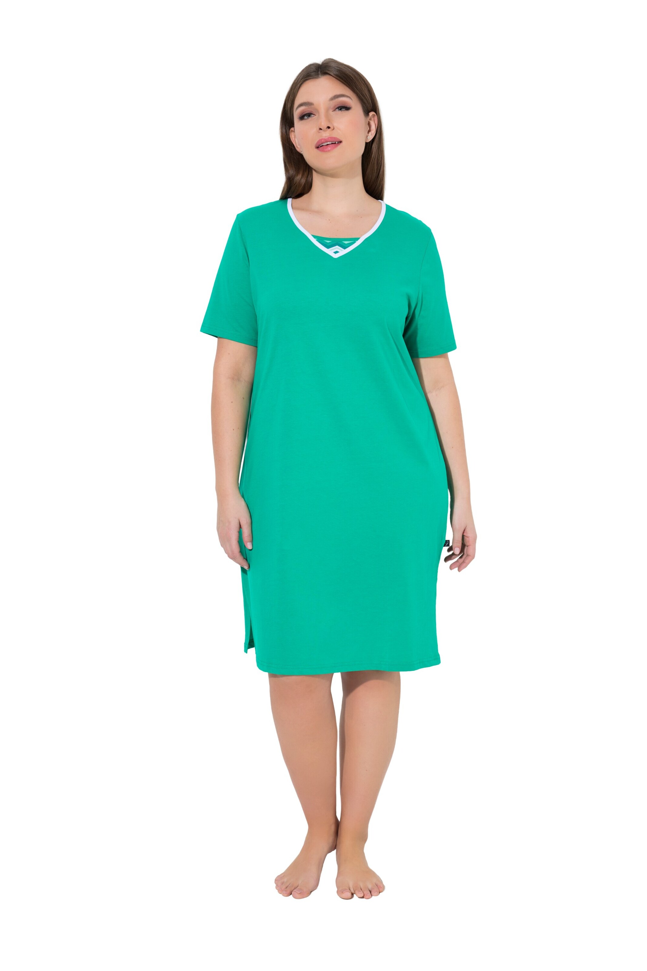 Ulla Popken Nachthemd in Groen: voorkant