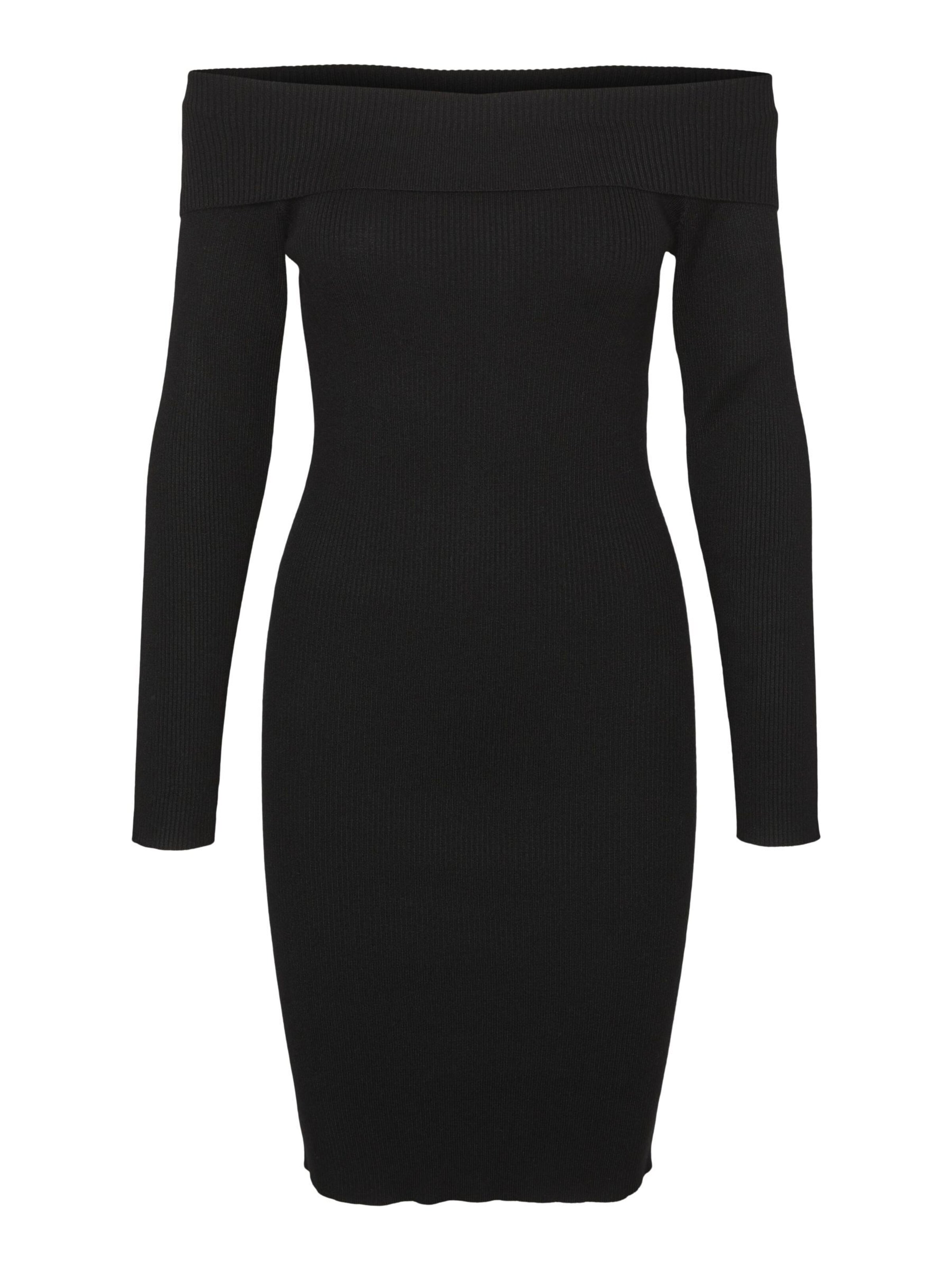 Robes en maille 'WILLOW' VERO MODA en noir : devant