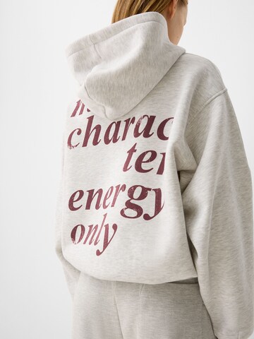 Sweat-shirt Bershka en gris