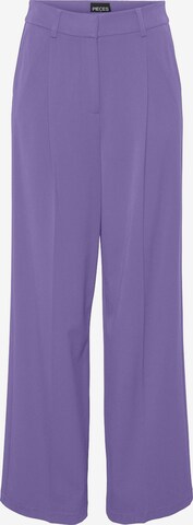 Wide Leg Pantalon à pince 'SERANO' PIECES en violet : devant