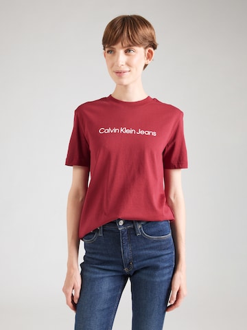 Calvin Klein Jeans Футболка в Красный: спереди