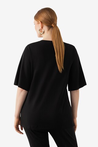 Ulla Popken Shirt in Zwart