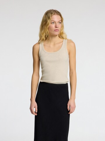 Top 'SLFANNA' di SELECTED FEMME in beige: frontale