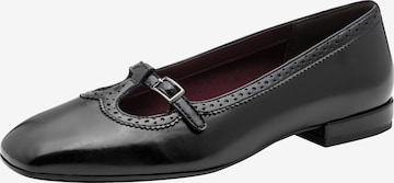 Ballerines à lanières Tamaris en noir : devant