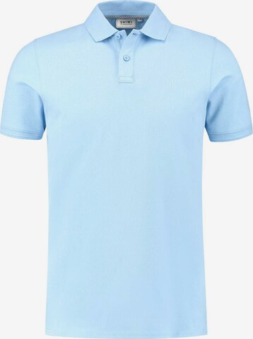 Shiwi T-shirt 'Justin' i blå: framsida