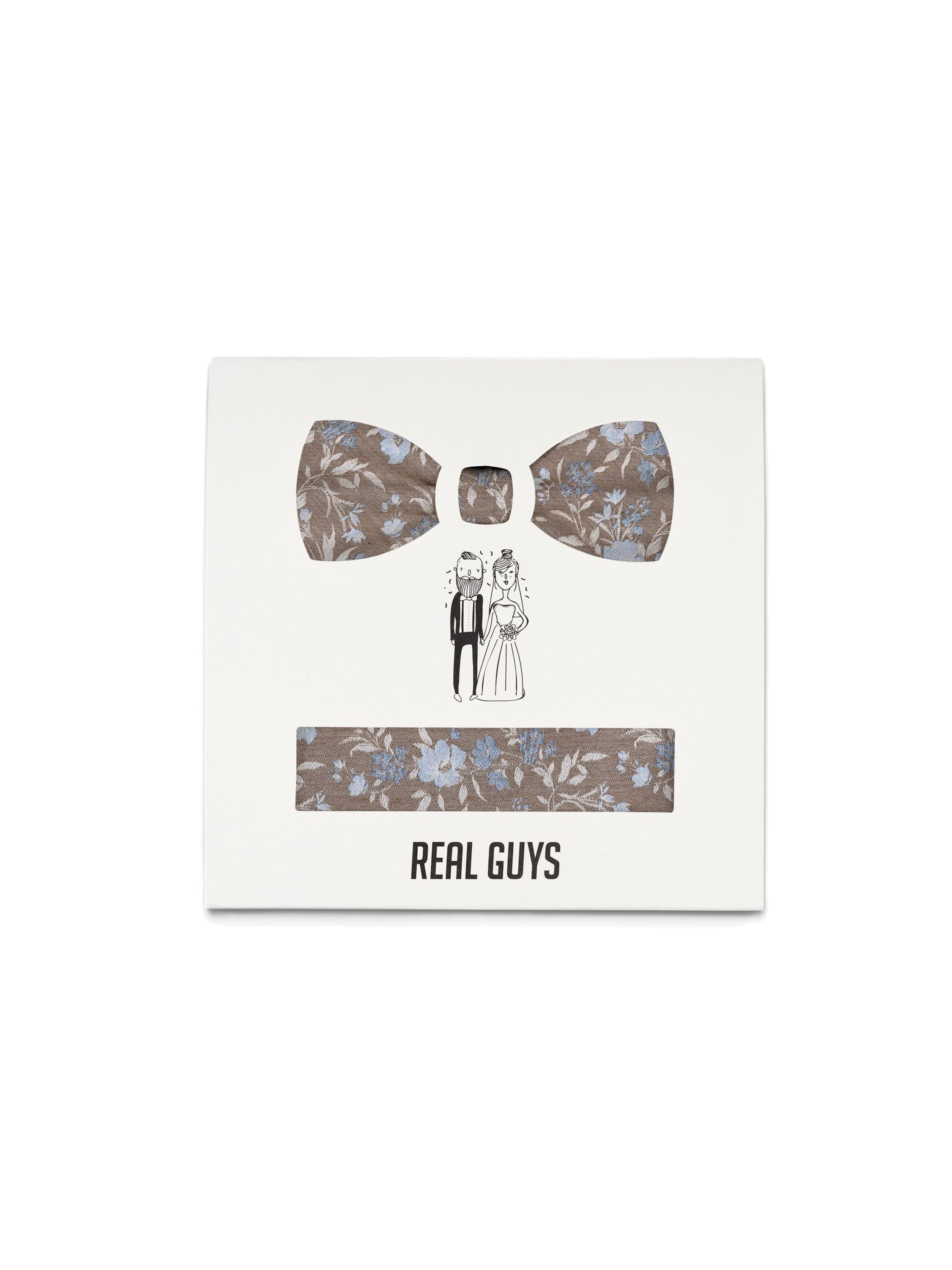 Real Guys Bow Tie '5826FSET' in Brown