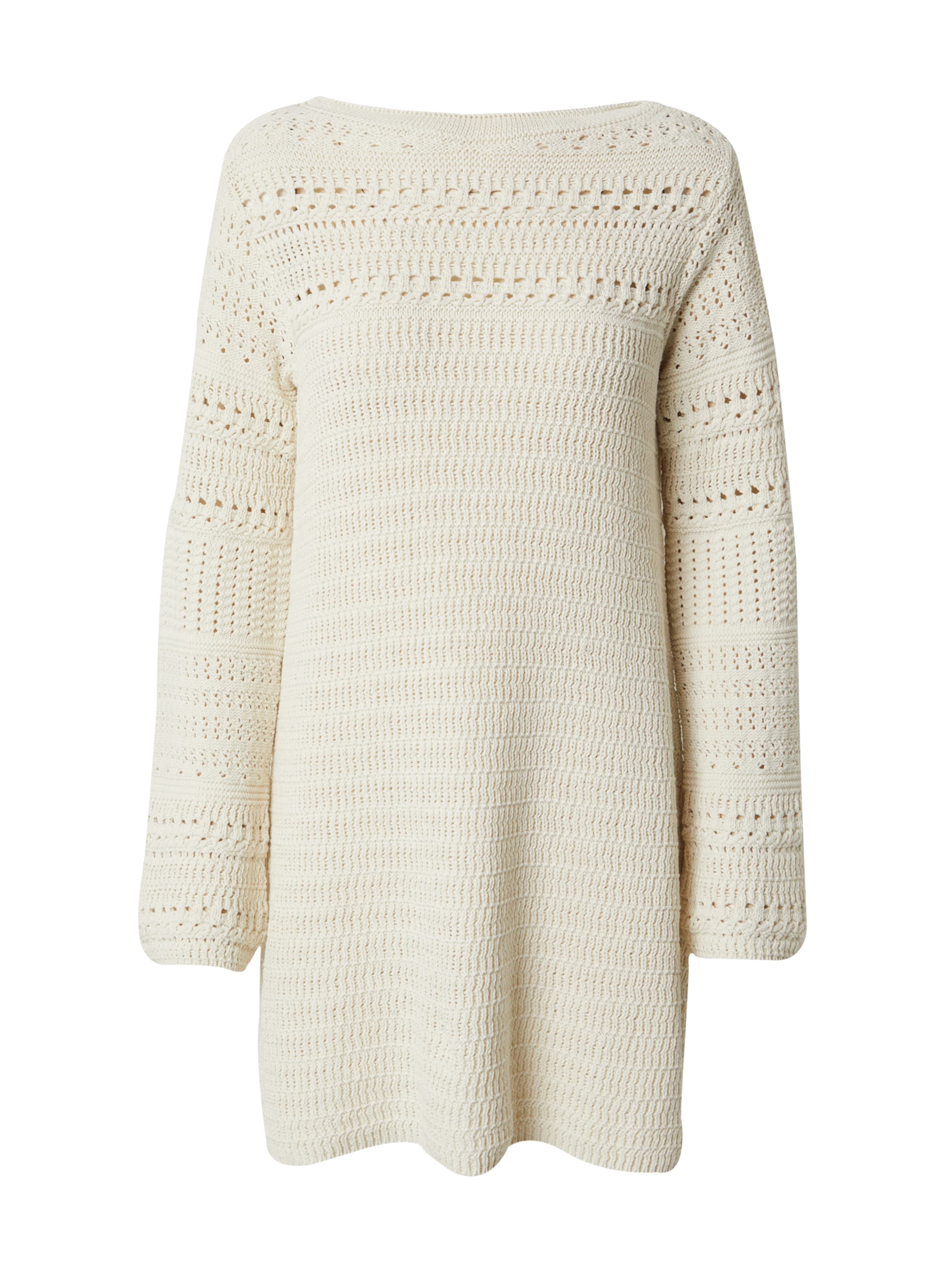 EDITED Трикотажное платье 'Benita' в Бежевый: спереди