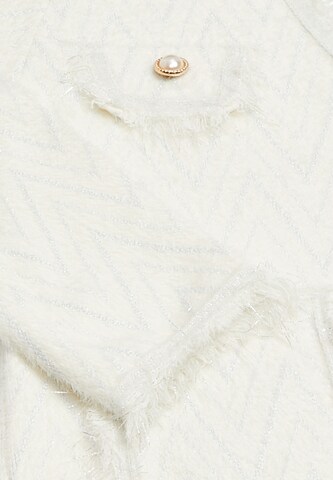 NALLY Knit Cardigan in White