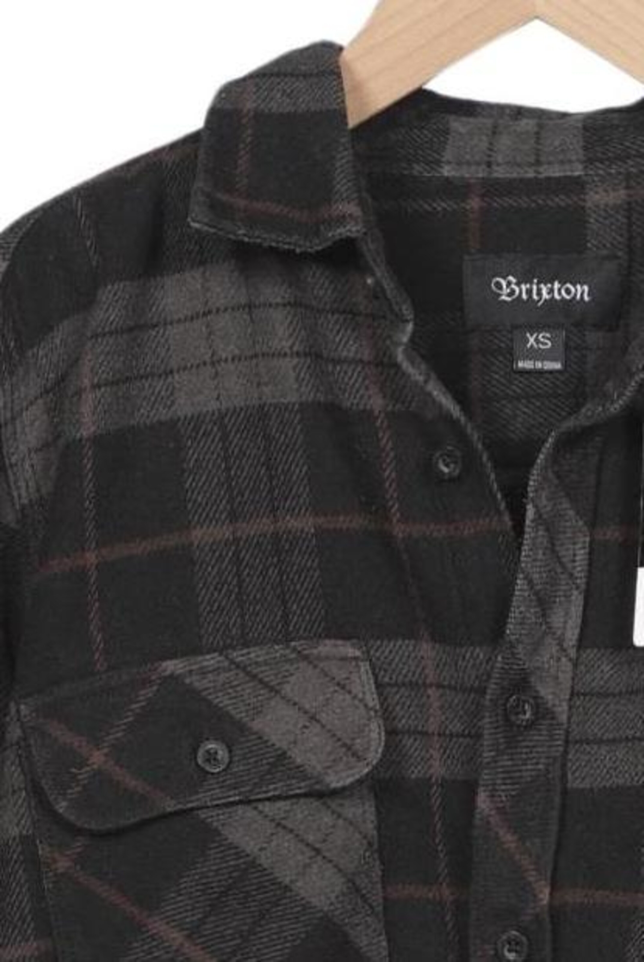 Brixton Button Up Shirt in XS in Grey