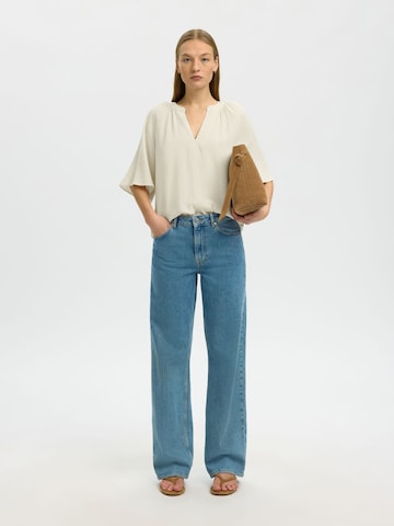 Chemisier SELECTED en blanc