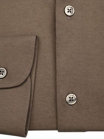Suitable Slim fit Button Up Shirt in Brown