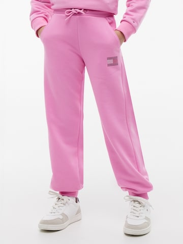 TOMMY HILFIGER Zúžený Kalhoty – pink: přední strana