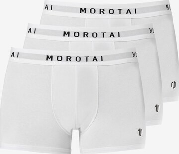 Boxer 'PREMIUM' di MOROTAI in bianco: frontale