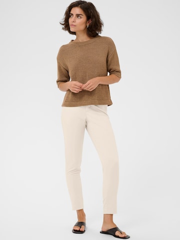 Kaffe Slimfit Hose 'KAlea' in Beige