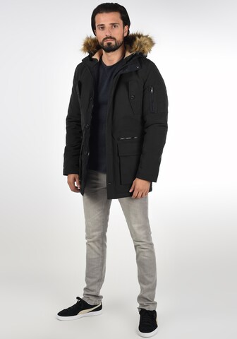 INDICODE JEANS Winterparka 'Ruffy' in Zwart