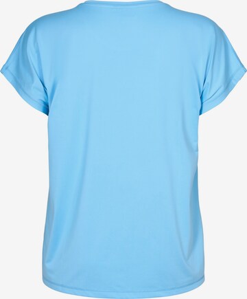 Active by Zizzi Shirt 'Abasic' in Blauw