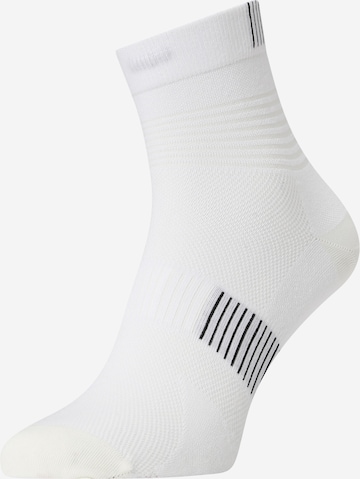 On Athletic Socks in White: front