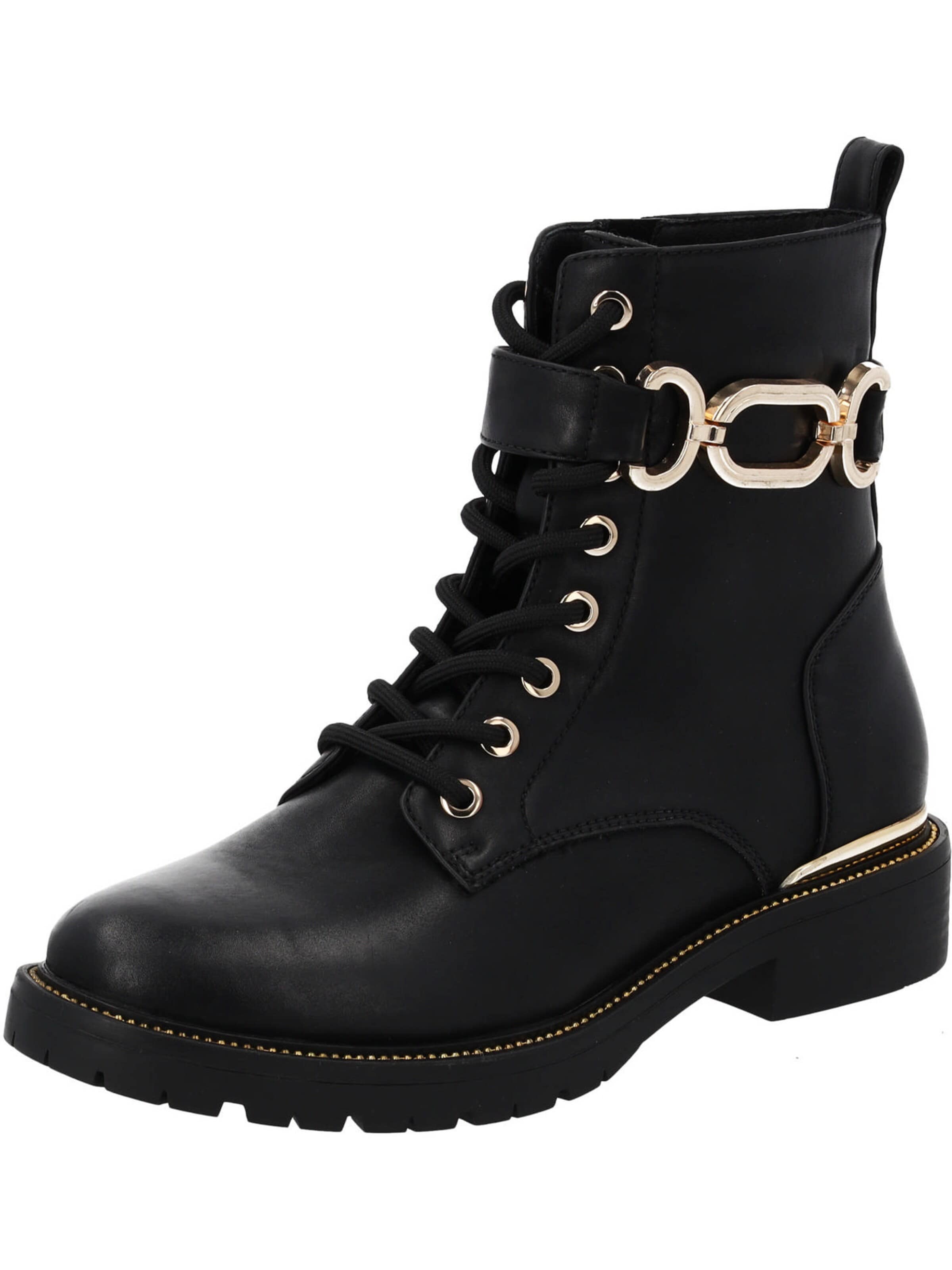 Palado - Botines con cordones 'Palado Layala' en negro: frente