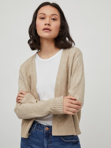 Vila Petite Knit Cardigan 'Ril' in Brown