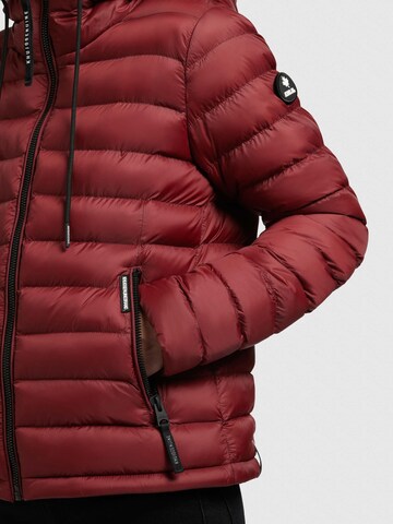 khujo - Chaqueta de invierno 'Lona shine' en rojo