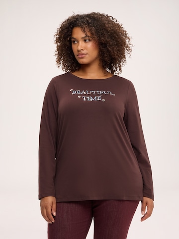 T-shirt Fiorella Rubino en marron