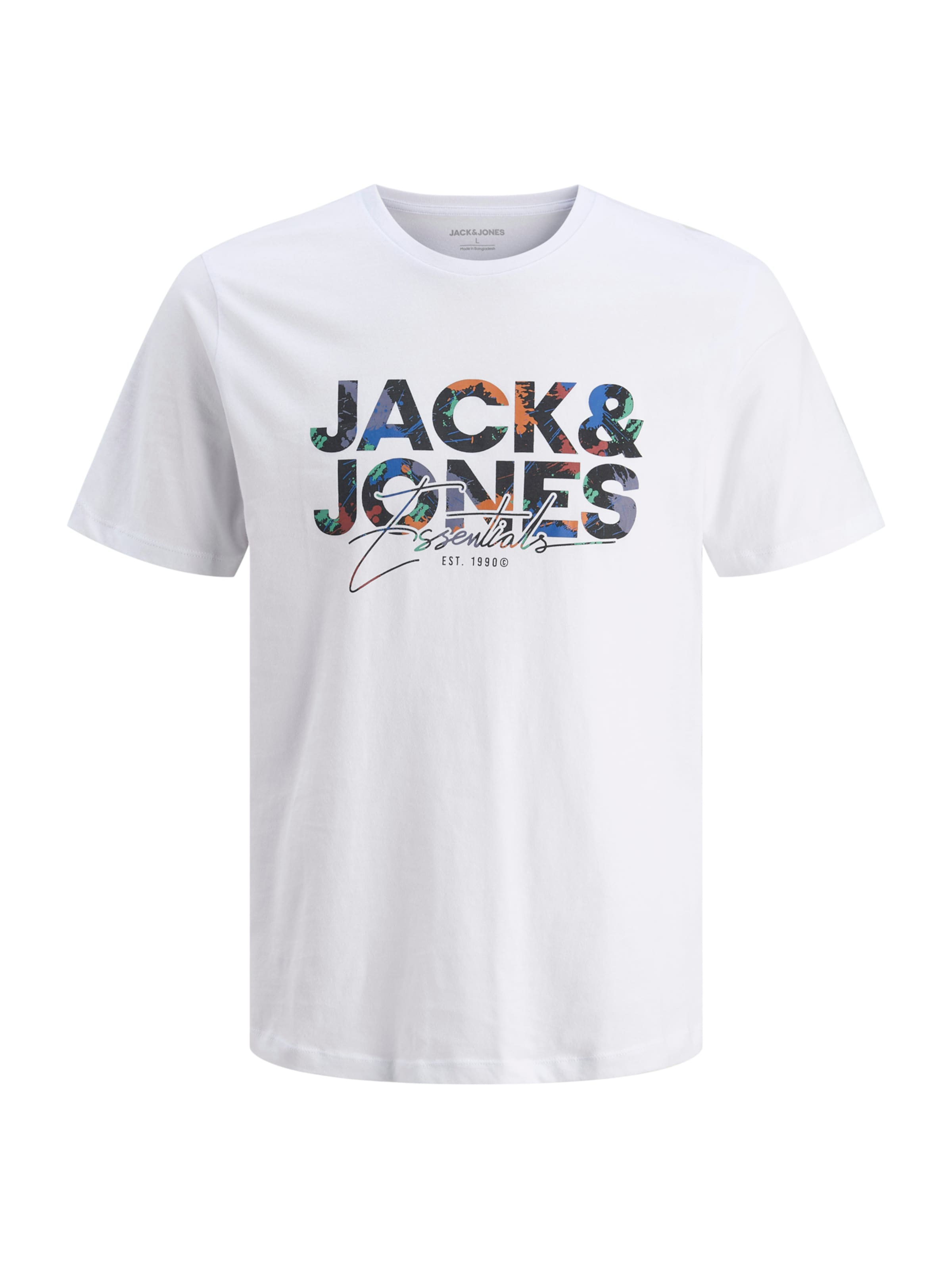 JACK & JONES Shirt 'Geplas' in White: front