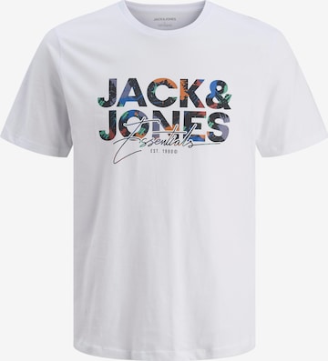 JACK & JONES T-Shirt 'Geplas' in Weiß: Vorderseite