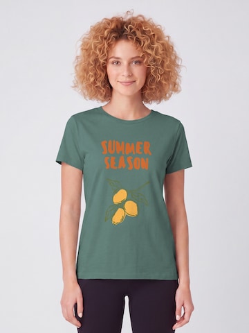 T-shirt 'Summer season' Watapparel en vert : devant