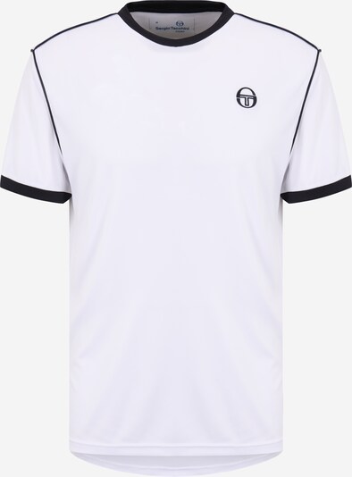 Tricou funcțional Sergio Tacchini pe negru / alb, Vizualizare produs