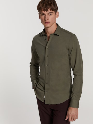 Shiwi Slim fit Button Up Shirt 'Pablo' in Green: front
