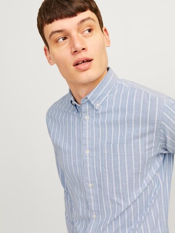 JACK & JONES Slim Fit Hemd 'JPRBLUBrook' in Blau