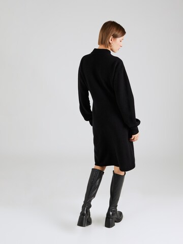 KnowledgeCotton Apparel Knitted dress in Black