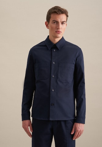 SEIDENSTICKER Regular fit Button Up Shirt 'Smart Casual' in Blue: front
