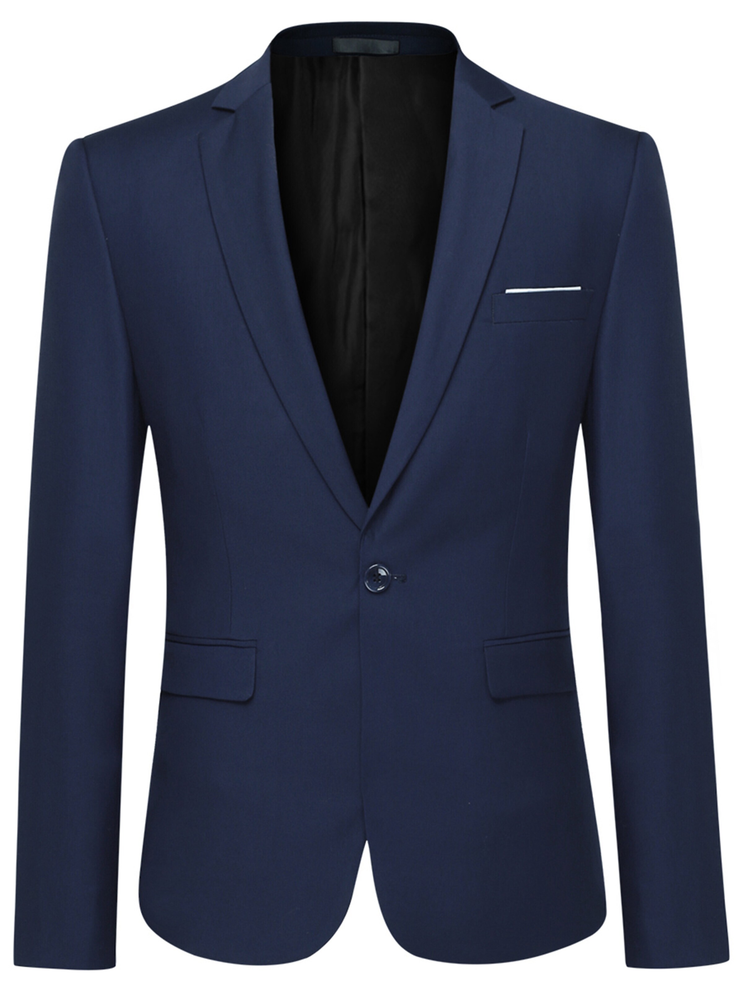 YOUTHUP Slim Fit Sakko 'Zugluft'‌‌‌‌ in Blau: Vorderseite