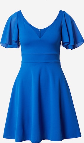 WAL G. Cocktailjurk 'KARA' in Blauw: voorkant