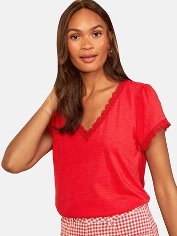love & roses Shirt in Red: front